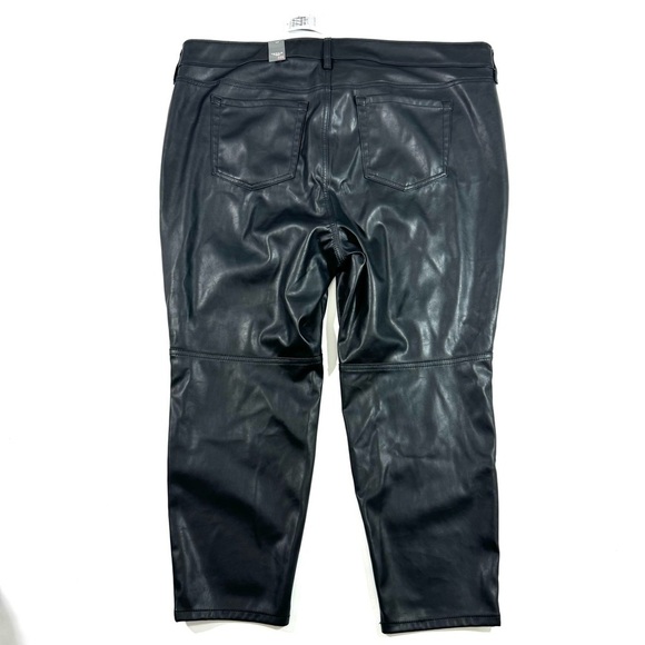 Torrid Perfect Skinny Faux Leather Mid Rise Pant Black - Picture 2 of 9